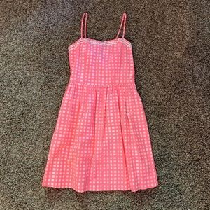 Lilly Pulitzer Pink Gingham Dress